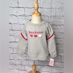Juicy couture girls pullover fleece sweatshirt new with tag size 4T